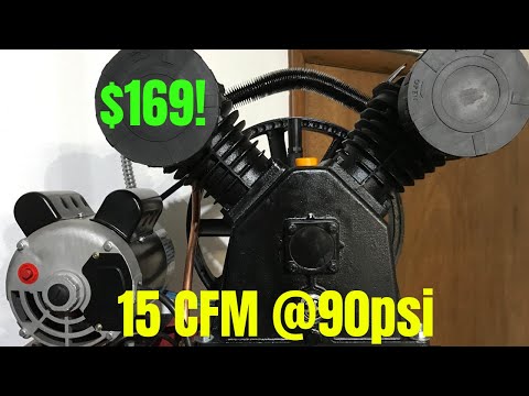 Harbor Freight Air Compressor Pump Upgrade 5HP