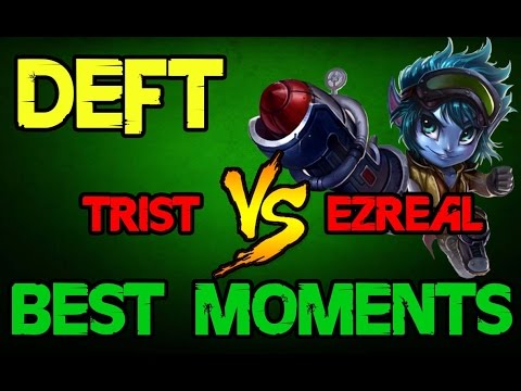 EDG Deft as Tristana vs Ezreal | BEST MOMENTS
