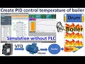 PID Control Temperature Of Boiler System Simulation Without Real PLC Hardware