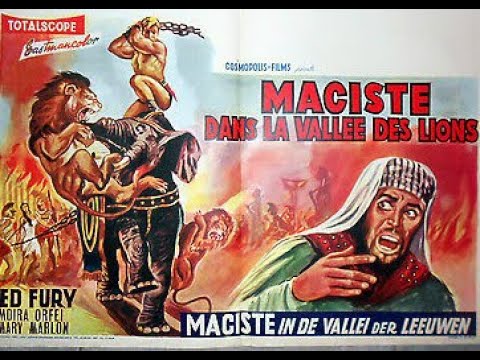 MACISTE DANS LA VALLÉE DES LIONS 1961 V. O. S. T. Fr. + B. A.  Italienne