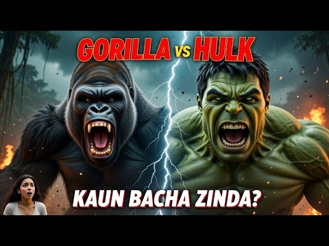 Hulku vs gorilla 🦍 ki Epic battle| #hulk #youtubevideo 