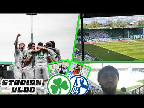 Fürth mit Pyro ￼☘️SpVgg Fürth Vs Schalke 04