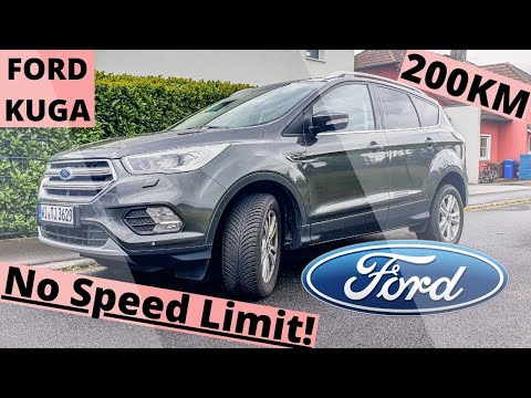 Ford Kuga 2019, Test drive and speed, 200 Kmh in a German fast way!!