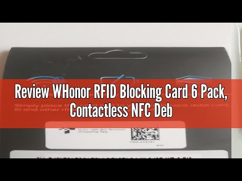 Review WHonor RFID Blocking Card 6 Pack, Contactless NFC Debit Credit Card Passport Protector, RFID