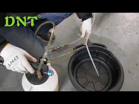 How To Use: How to change oil by 6L pneumatic ATF oil fluid Extractor and brake bleeder tools