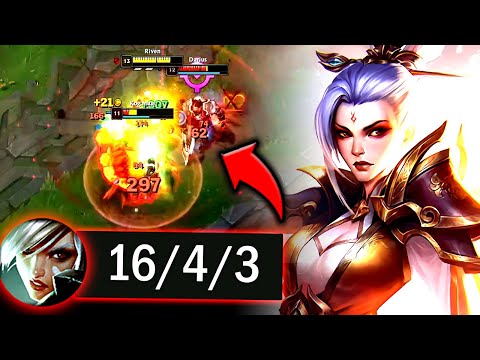 BEST RIVEN BUILD TO 1V9 YOUR RANKED GAMES (USE THIS) - S13 Riven TOP Gameplay!