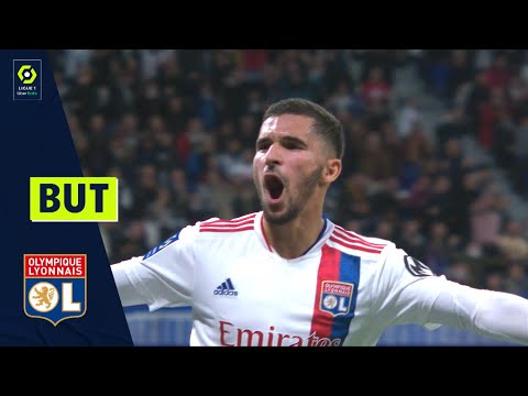 But Houssem AOUAR (42' - OL) OLYMPIQUE LYONNAIS - RC LENS (2-1) 21/22