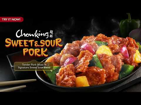 Descubra um mundo de sabores emocionantes com Chowking Sweet & Sour Pork!