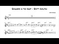 Somewhere in the Night - Scott Hamilton (Bb Solo Transcription)