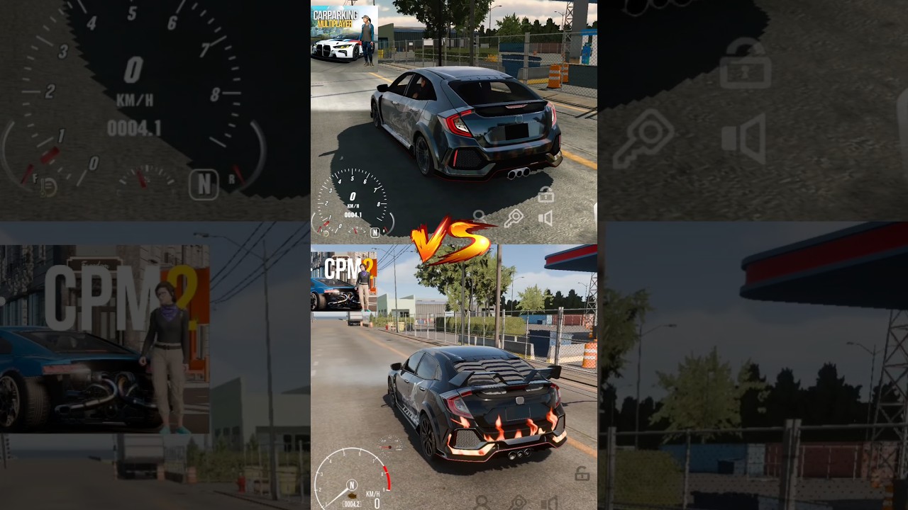 Car Parking Multiplayer Vs Car Parking Multiplayer 2 🔥 Honda Civic Type R #carparkingmultiplayer