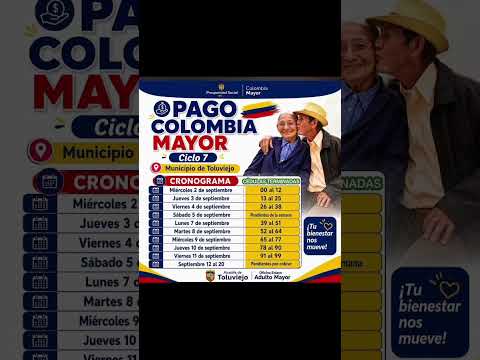 Noticias: Inician pagos colombia mayor en toluviejo