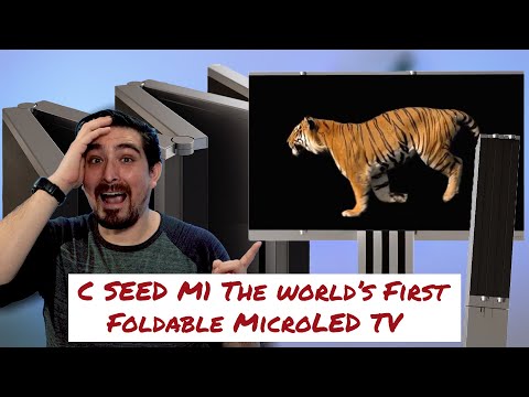 C SEED M1 The First Foldable Micro LED TV