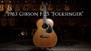 Video thumbnail for 1963 Gibson F-25 Folksinger w/ Jake Eddy! by Emerald City Guitars