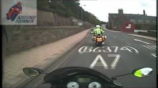 preview picture of video 'Police bikes The Duns River Tour  A7 Galashiels  4 of 10'