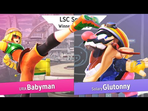 LSC Smash - URA | Babyman (Min Min) Vs. Solary | Glutonny (Wario) - Top 48 - Winner R3