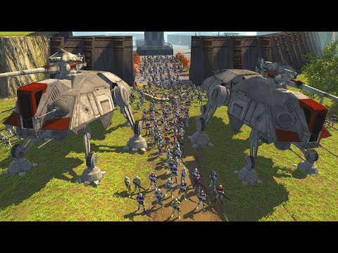 Last Remaining Clone SUPER FORTRESS! - Men of War: Star Wars Mod Battle Simulator