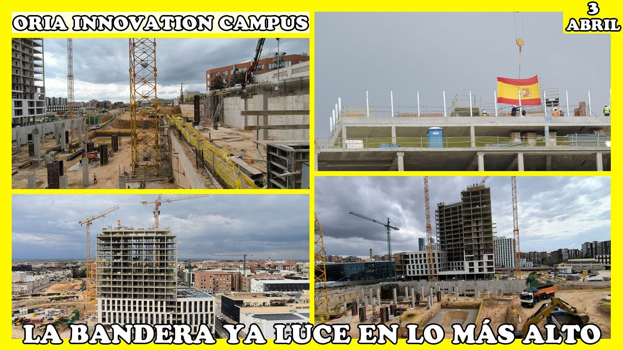 🚧 LA BANDERA DE ESPAÑA YA ONDEA EN LO MÁS ALTO | ORIA INNOVATION CAMPUS | 3 ABRIL 2025 🚧