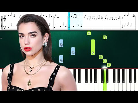 Dua Lipa - Physical (Piano Tutorial With Sheets) Advanced