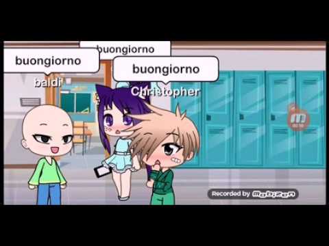Il maestro Baldi con Christopher (gacha Life)
