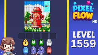 Pixel Flow Level 1559 Solution Walkthrough
