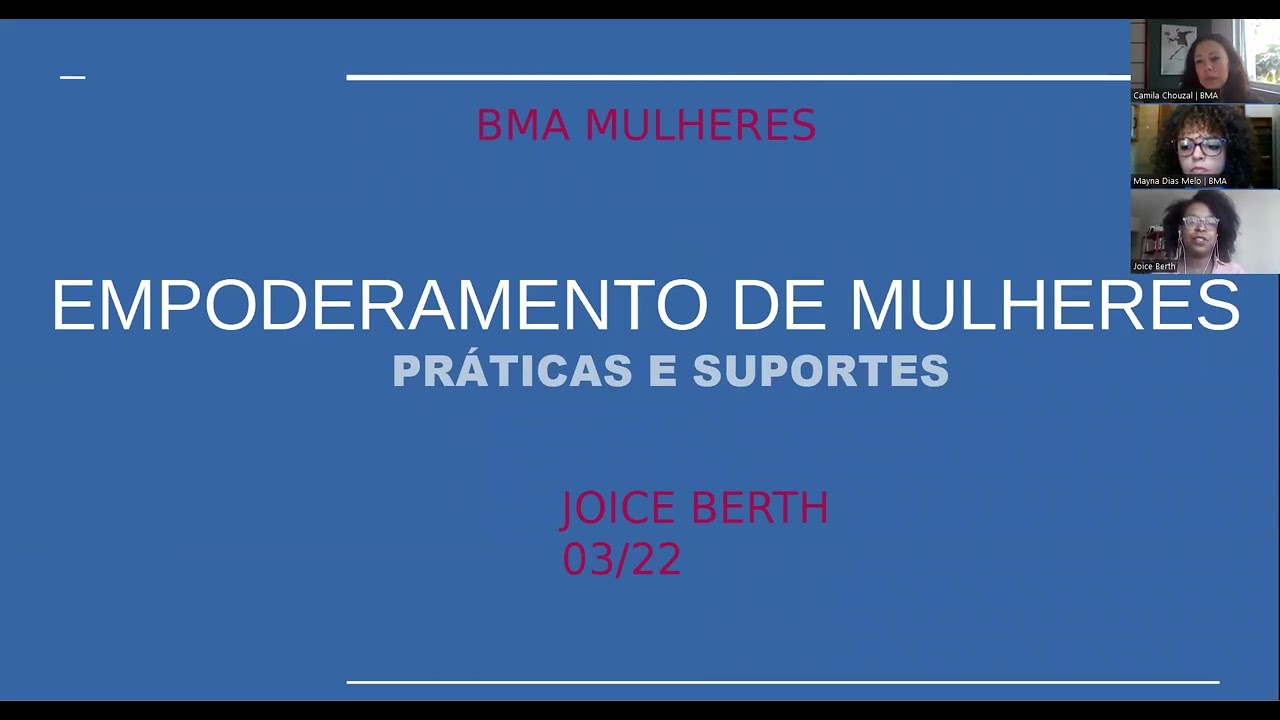 Joice Berth discute empoderamento das mulheres, feminismo negro e mais em evento do BMA Mulher; assista