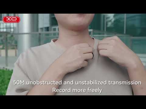 XO MKF10 2-in-1 Lavalier Lightning/Type-C Wireless Black