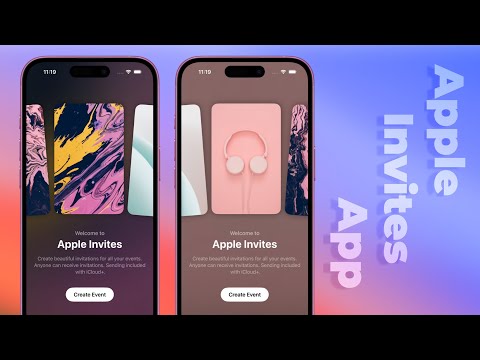 Apple Invites App OnBoarding UI - Infinite ScrollView - Text Renderer - Animations - SwiftUI thumbnail
