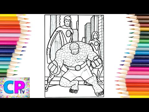 Fantastic 4 Coloring Pages/Mister Fantastic/Thing/Invisible Woman/ROY KNOX/Breathe Me In/NCS Release