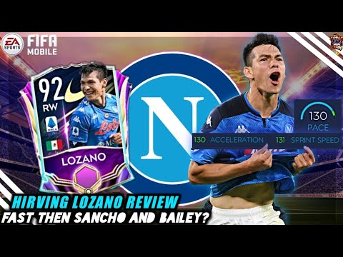 FLASHING LOZA!!! 92 RATED HIRVING LOZANO REVIEW IN FIFA MOBILE 21