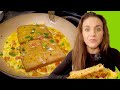 INDIAN Egg Omelette Toast Indian STREET FOOD
