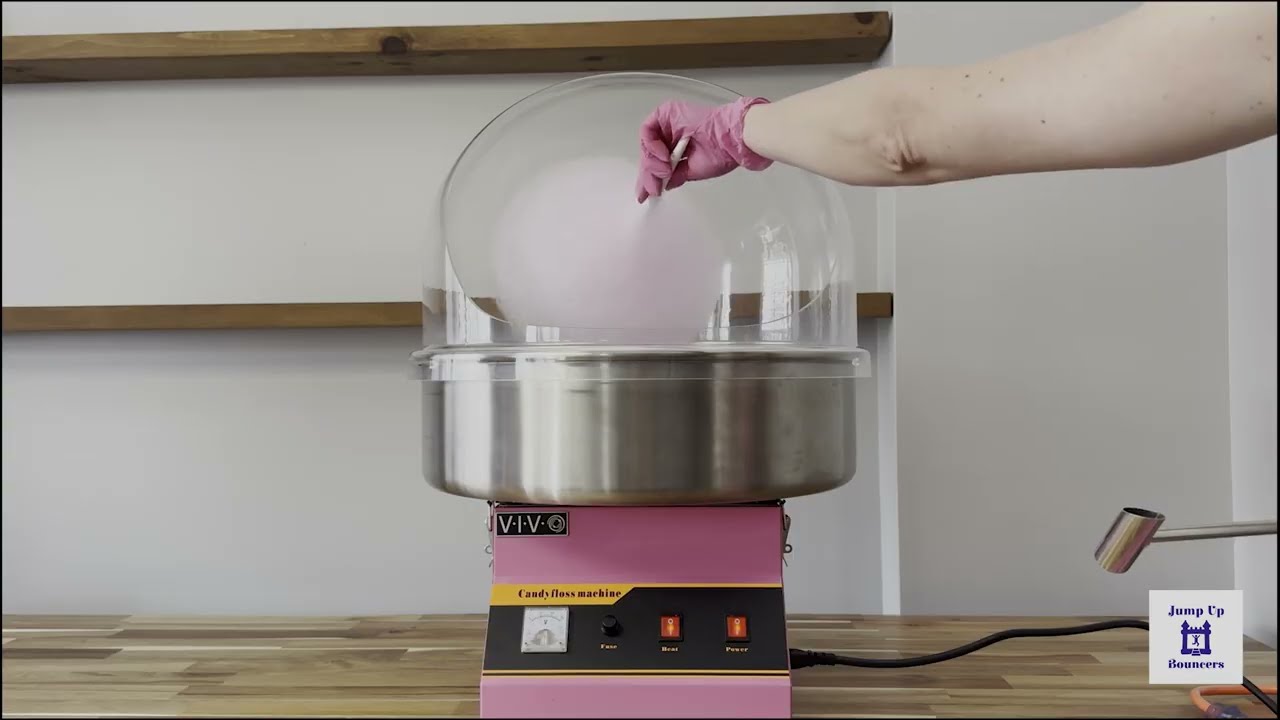 Cotton candy machine video demonstration