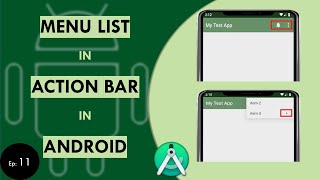 How To Create Menu List In Android Studio | Android Beginner Tutorial #11