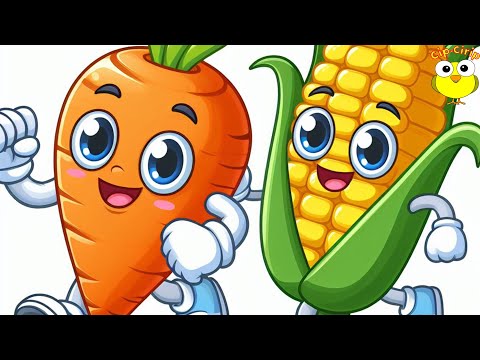 Morcovul si porumbul merg la mancare - Cantece pentru copii (desene animate) | Cip-Cirip