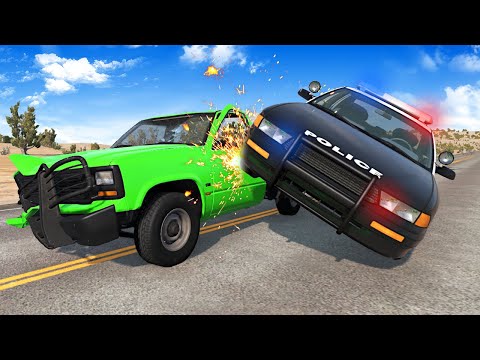 MOST DISASTEROUS POLICE CHASE in BeamNG Drive Multiplayer!