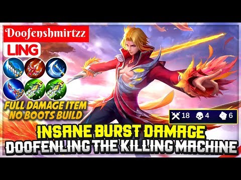 Insane Burst Damage, Doofenling The Killing Machine [ Doofenshmirtzz Ling ] Mobile Legends