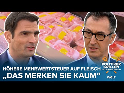 POLITIKERGRILLEN: "Das merken Sie kaum!" – Cem Özdemir für höhere Mehrwertsteuer auf Fleischprodukte