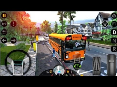 Coach Bus Realistic Driving: New Multiplayer - New School Bus Simulator 2023 - Android GamePlay