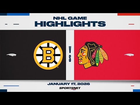 NHL Highlights | Bruins vs. Blackhawks - January 17, 2026