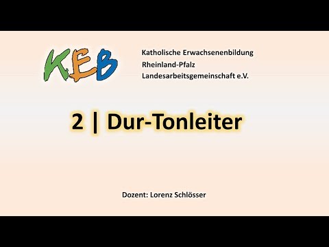 Tutorial Musiktheorie (2/7): Dur-Tonleiter