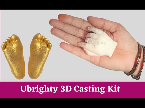 Ubrighty Ubrighty 3D Hand and Foot Casting Kit for Baby (Molding Powder 350gm ...