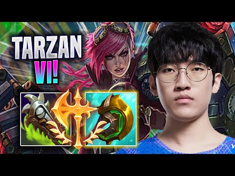 TARZAN IS A BEAST WITH VI! - LNG Tarzan Plays Vi JUNGLE vs Taliyah! | Season 2022