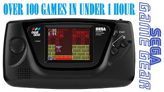 Over 100 Sega Game Gear Games In Under 1 Hour