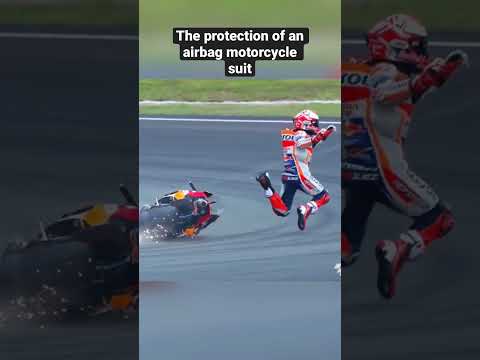 The protection of an airbag motorcycle suit#motogp #nextlevel #motorsport #motorbike #motovlogger