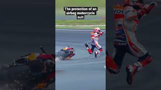 The protection of an airbag motorcycle suit#motogp #nextlevel #motorsport #motorbike #motovlogger