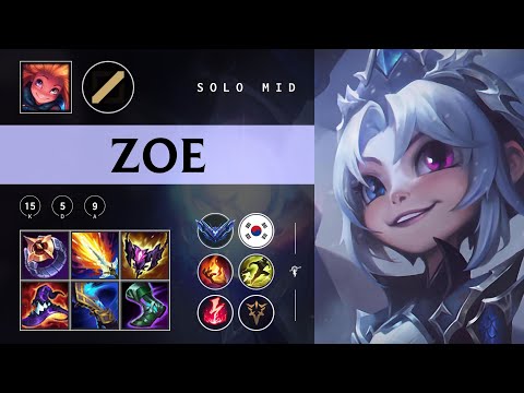 Zoe Mid vs Syndra - KR Diamond Patch 25.22