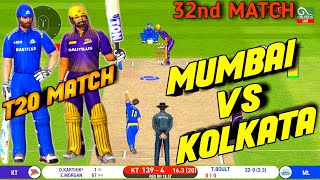 IPL 2020-MUMBAI INDIANS VS KOLKATA KNIGHT RIDERS 32nd MATCH HIGHLIGHTS IN Real Cricket™20  MI VS KKR