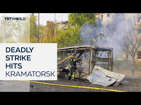 Russian strike on eastern Ukraine's Kramatorsk kills 33