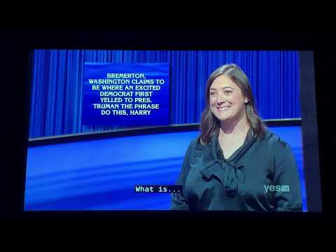Jeopardy, Amy Schneider DAY 31 - 1st Daily Double (1/12/22)