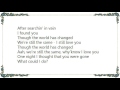 Leo Sayer - The World Has Changed Lyrics