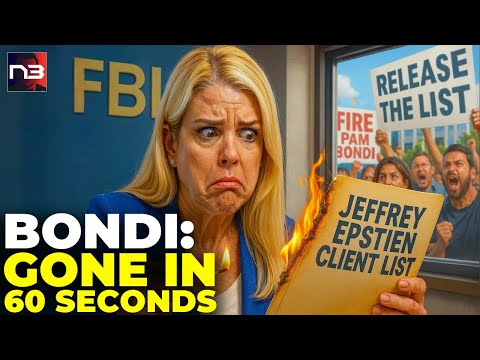 Epstein Footage SCANDAL: Bondi PANICS as Trump Changes Subject – Her
